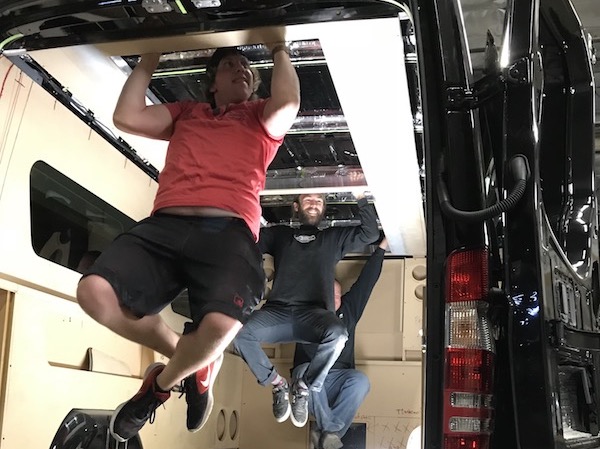 hanging around